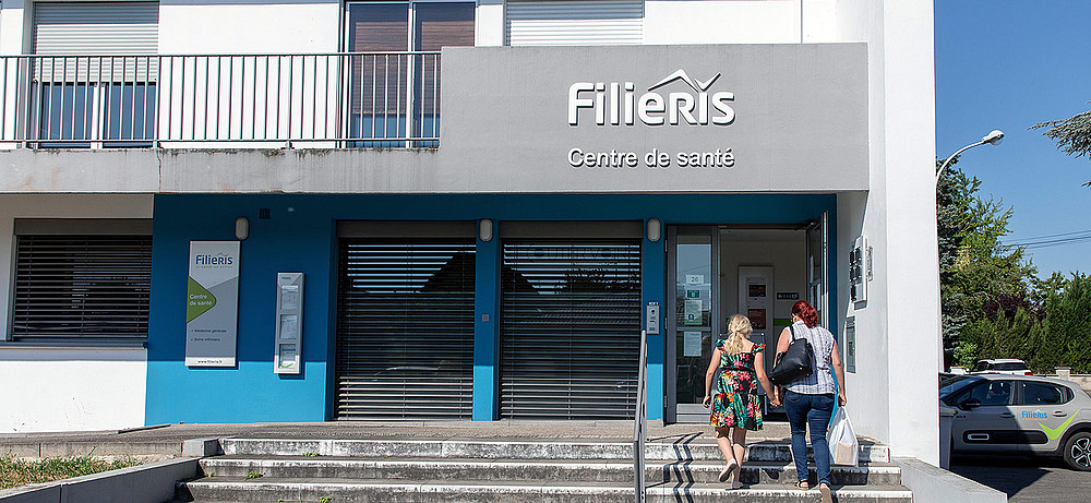Devanture du centre Filieris de Wittenheim (Alsace)